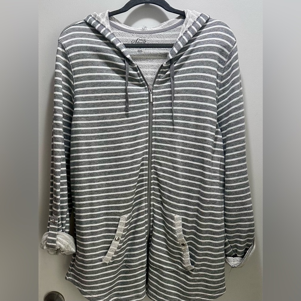 Style & Co. Sport Plus Full Zip Hoodie 2X